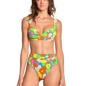NWT Maaji Lattice Bailey Underwire Top & Bottom Reversible 2 Piece Set